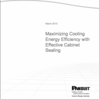 Panduit’s Maximizing Cooling Efficiency with Cabinet Sealing
